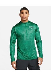$85 NEW Nike Men’s Dri-FIT Element 1/4-Zip Running Top Green FB9036-365 MEDIUM