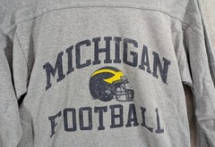 Vintage 90s Champion Michigan Wolverines Football Long Sleeve Shirt Men’s Medium