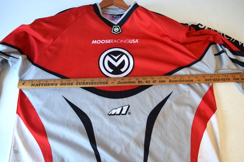 Vintage Moose Racing Jersey 2XL Moto Cross XCR Red & Gray Cross Country Sports gallery