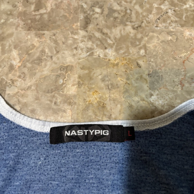Nasty Pig Tank Top Mens Large Blue Varsity Basketball Sleeveless Gym gallery