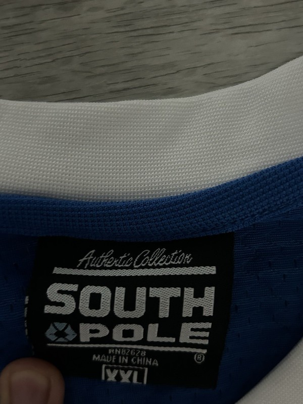 Vintage South Pole Official First Team Collection White Jersey Size XL gallery