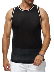Redbridge Herren Tank Top T-Shirt Mesh Trikot Gym Sport Fresh Air Ärmellos M1839