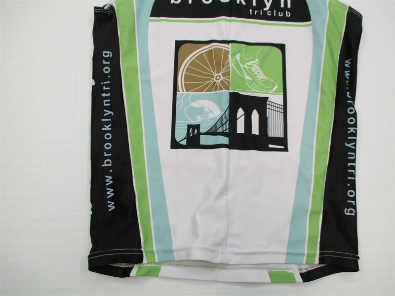 CHAMP-SYS.COM Mens Size S 1/2 Zip Fitted Brooklyn White Cycling Tank Top gallery