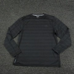 Champion Shirt Adult Medium Black Striped Vapor Long Sleeve Breathable Gym Mens