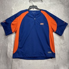 Boombah Explosion Houston Baptist (HBU)#17 Quarter Zip Pullover Mens Medium Blue