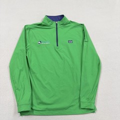 Good Good Pullover Mens Small Green 1/4 Zip Long Sleeve Golf Performance Top