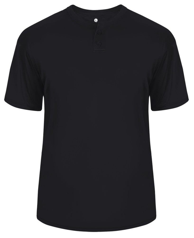 MEN'S PERFORMANCE, 2 BUTTON HENLEY T-SHIRT, SHORT SLEEVE, LIGHTWEIGHT, S-4XL