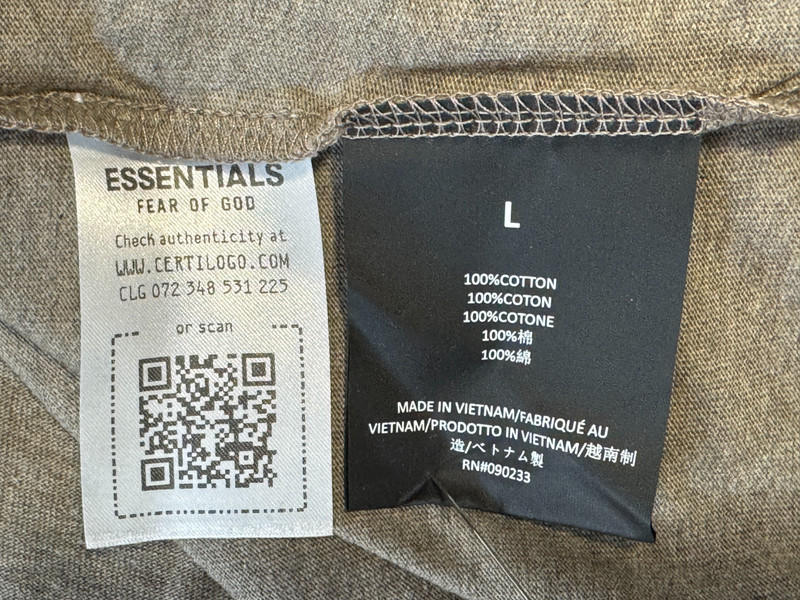 Fear of God ESSENTIALS Crew Neck University T-Shirt Mens L NWT Short Sleeve gallery