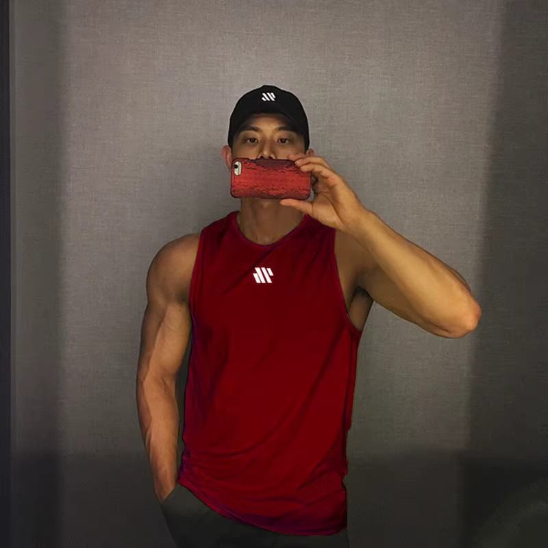 GITF Men's Stringer Tank Top Gym Workout Sleeveless Fitness Running Shirt Vest gallery
