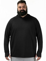 Men’s Big & Tall Thin Fishing Shirts, UPF 50+ Sun Hoodie, Cooling Lightweight…
