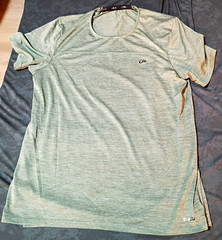 UNIPRO Men’s Activewear Crew Neck T-Shirt Short Sleeve Lightweight Logo Green M