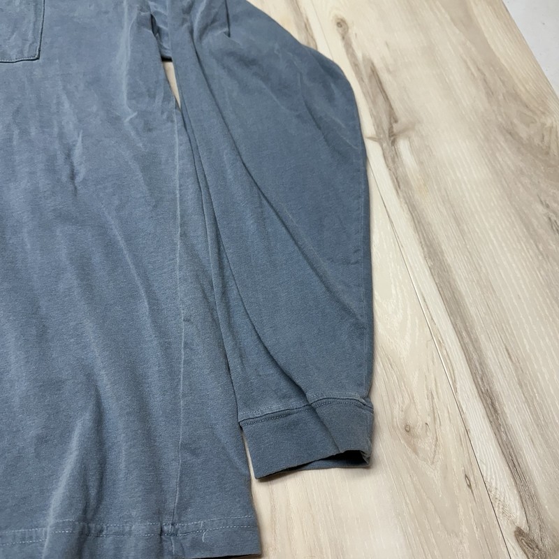 Big Dogs Long Sleeve Shirt Mens 2XL Blue Crew Neck Pullover Chest Pocket gallery