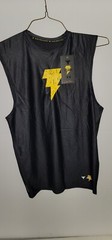 Men’s Under Armour Heatgear Black Adam Compression Athletic Cut-Off Shirt Size L