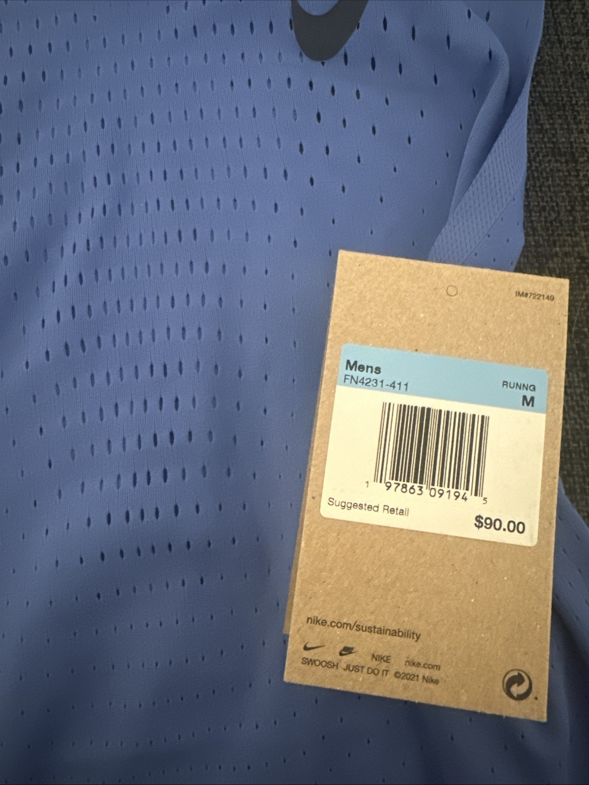 Nike DRI-FIT ADV Aeroswift Pro Elite Running Singlet Men's M FN4231-411 $90 NWT gallery