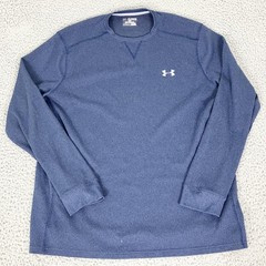 Under Armour Shirt Mens 2XL Blue Long Sleeve ColdGear Thermal Performance