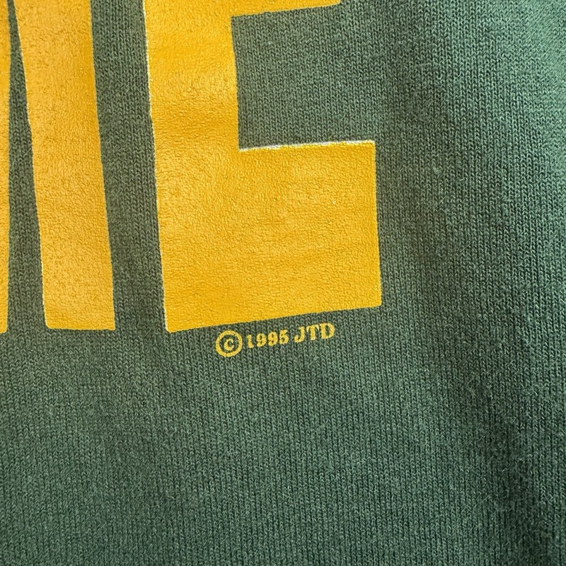 Vintage Green Bay Packers Size XL Shut Up I'm Watching the Game T-Shirt gallery