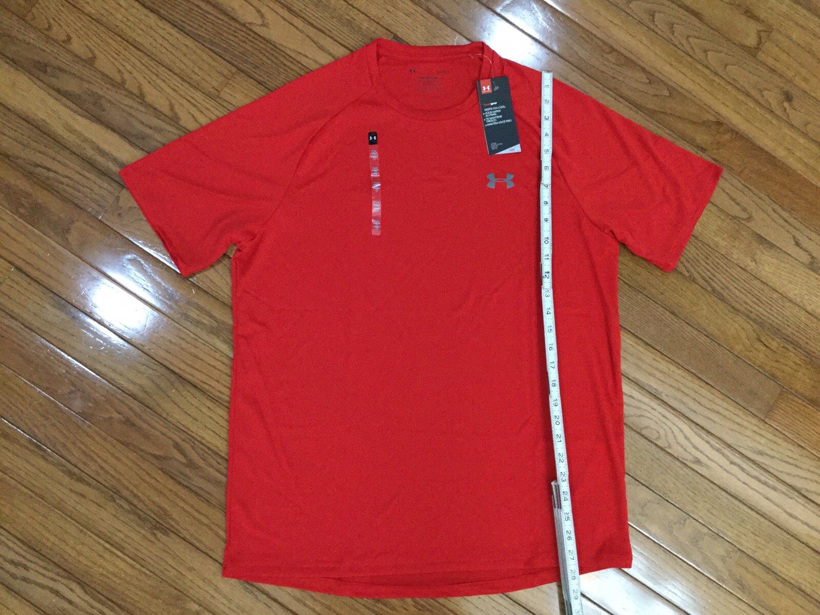 NEW Under Armour The Tech Tee Men’s Red T-Shirt Size L (U3) gallery
