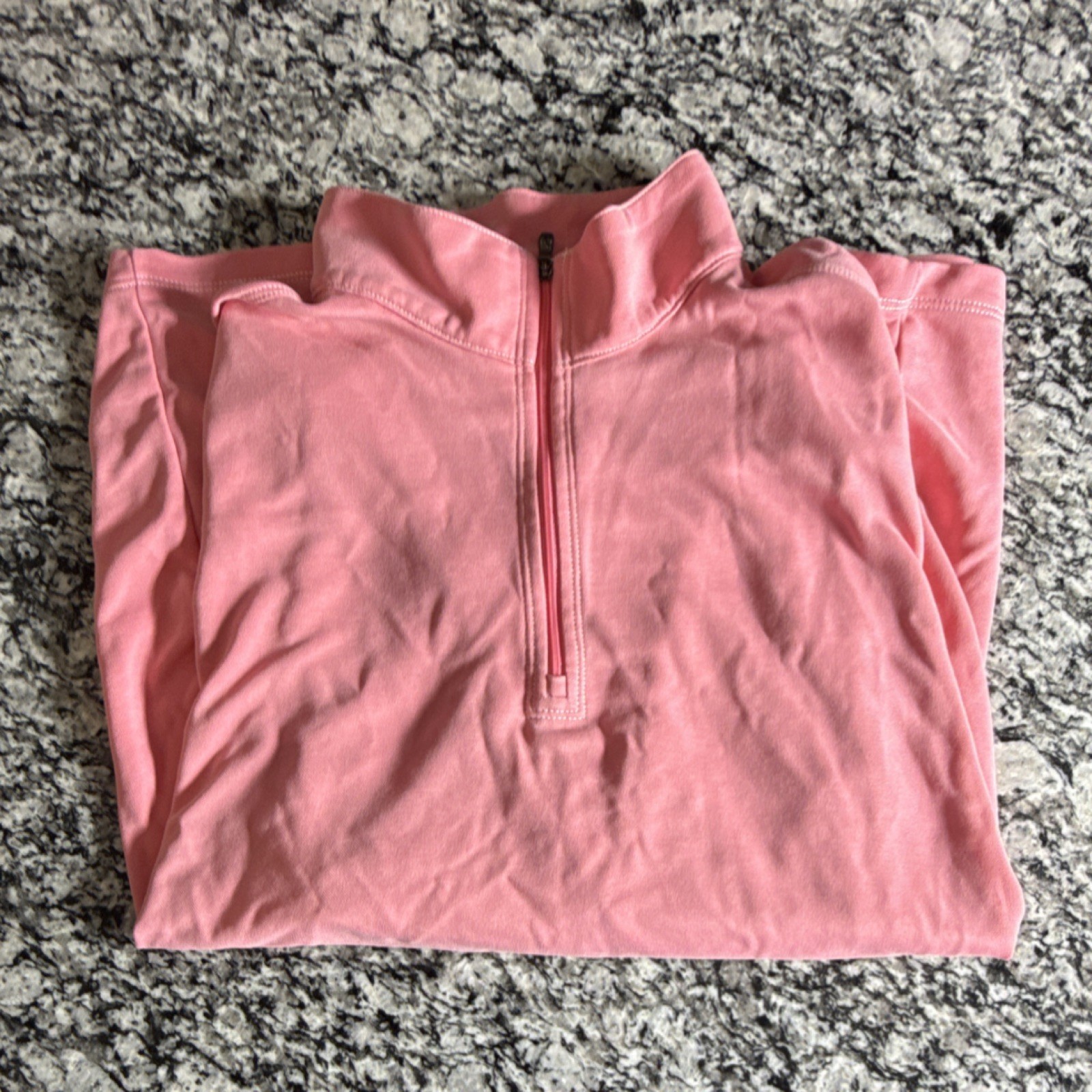 Tommy Bahama Pink 1/4 Zip Mock Neck Pullover XL TENCEL Lyocell Polyester gallery
