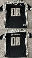 Vtg Steve & Barry’s City Wide Series Football Jersey Mens Black buffalo Y2K Worn
