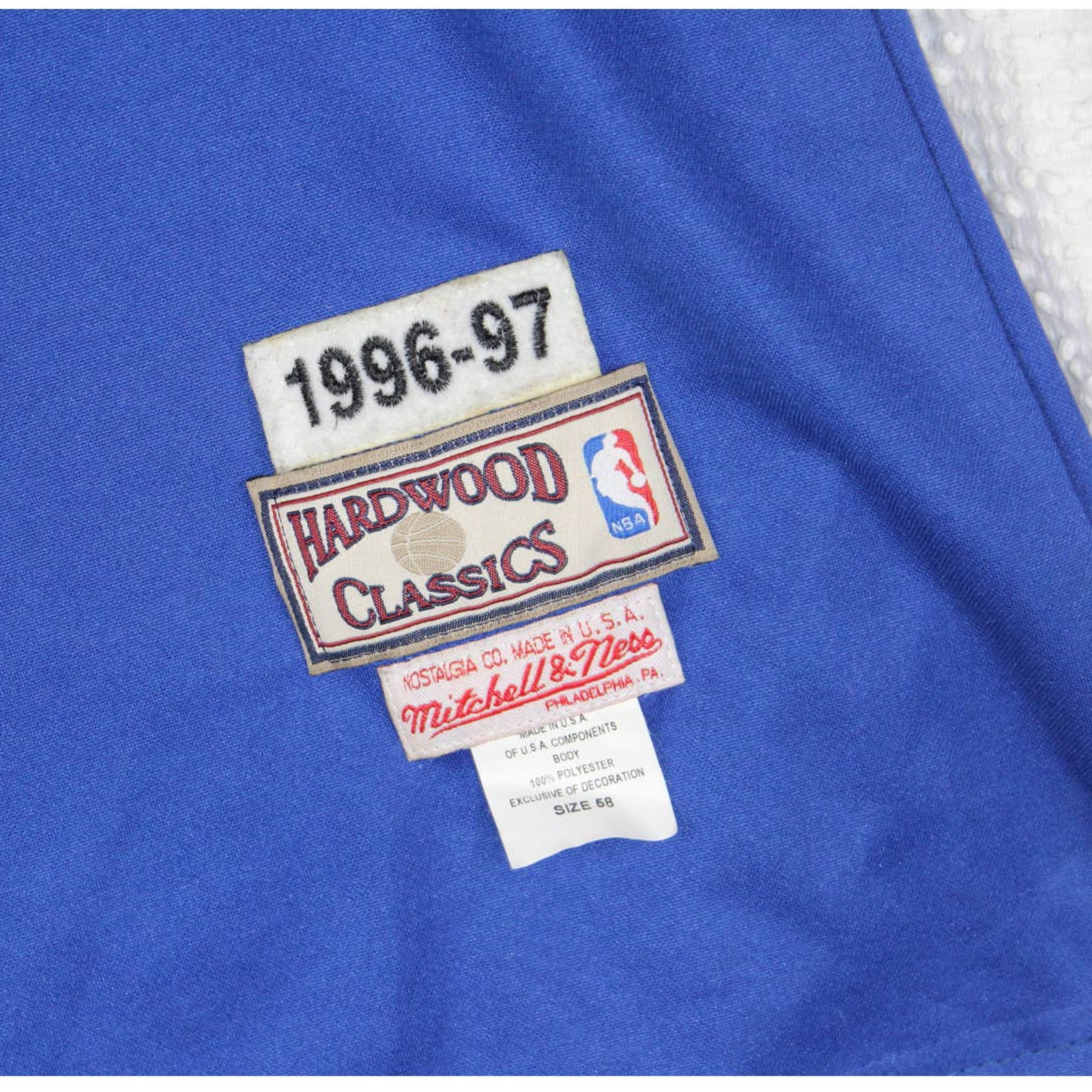 Mitchell and Ness Larry Johnson New York Knicks Blue orange size 58 gallery