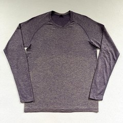 Lululemon Men Petrol Purple Dew Green Metal Vent Tech Long Sleeve Shirt 2.0 S