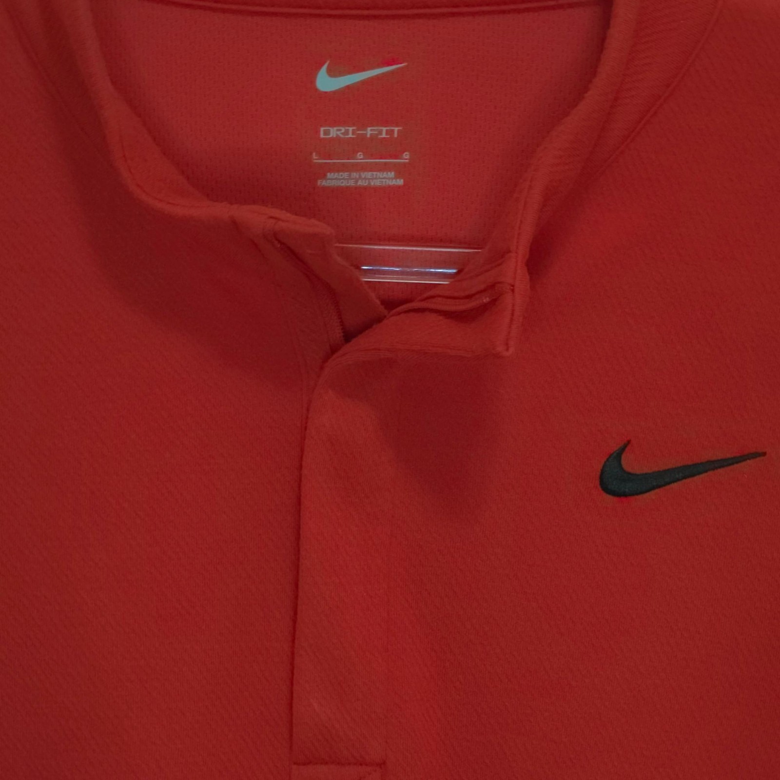 1270 Nike Dri-Fit 1/4 Zip Stand Up Collar Soft Stretchy Pullover Sz.L Mens gallery
