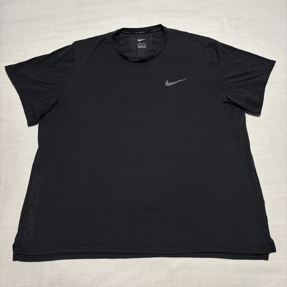 Men’s Nike Pro Dri-Fit Burnout Training Tee | Charcoal Black | XXL | DQ4866-010