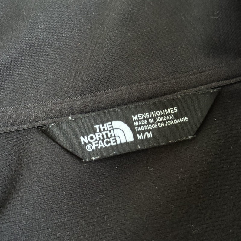 The North Face Pullover Mens Medium Gray Black Fleece 1/4 Zip Colorblock Hiking gallery