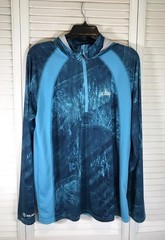 Habit UPF 40+ UV Protection Layer Mens Size M Rash Guard L/S Hooded Performance