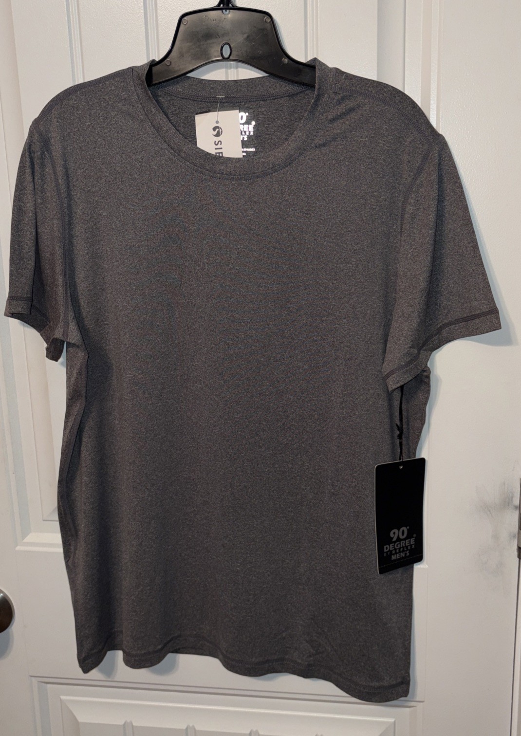 NWT 90 Degree By Reflex Men's Athletic Short Sleeve Gray T-Shirt Size S gallery