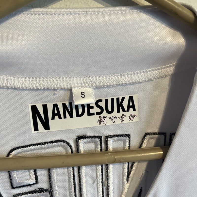Bleach Shinigami Soul Society Baseball Jersey Nandesuka Size Small Anime gallery