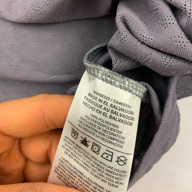 Nike Shirt Mens L Gray Dri Fit Short Sleeve Ribbed Lightweight 886742 Breathe gallery