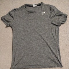 Gymshark Mens Large Gray A2A11 Activewear T-Shirt