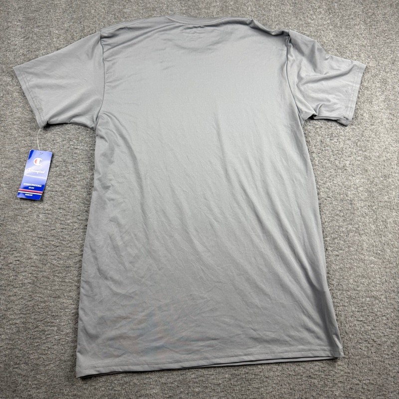 Champion Men's Double Dry Performance T-Shirt Gray Short Sleeve 2XL NWT gallery