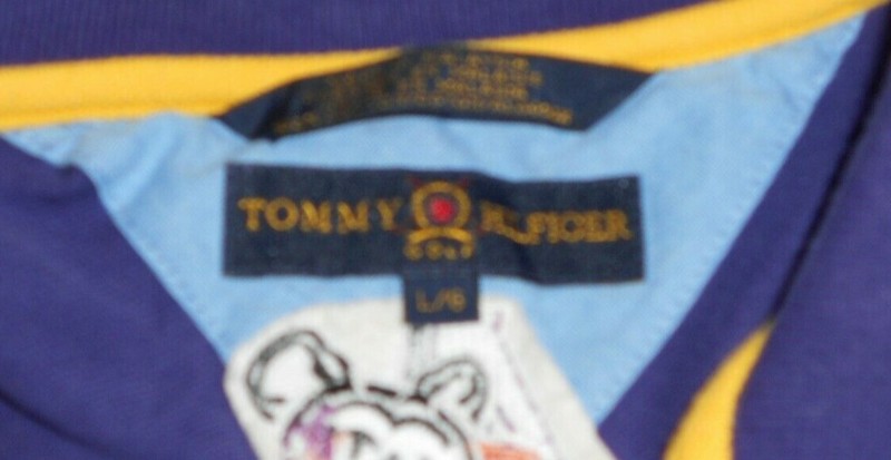 Tommy Hilfiger 2005 Collegiate All Star Game Purple Polo Shirt Men's Size L gallery