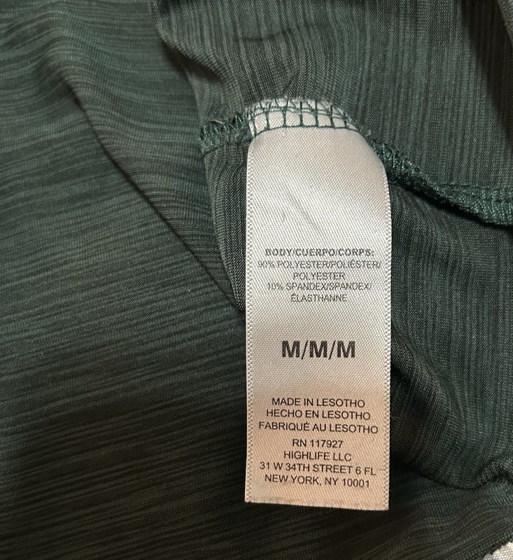 Reebok Mens Performance T Shirt Size M Green Space Dye Short Sleeve Gym Top Read gallery