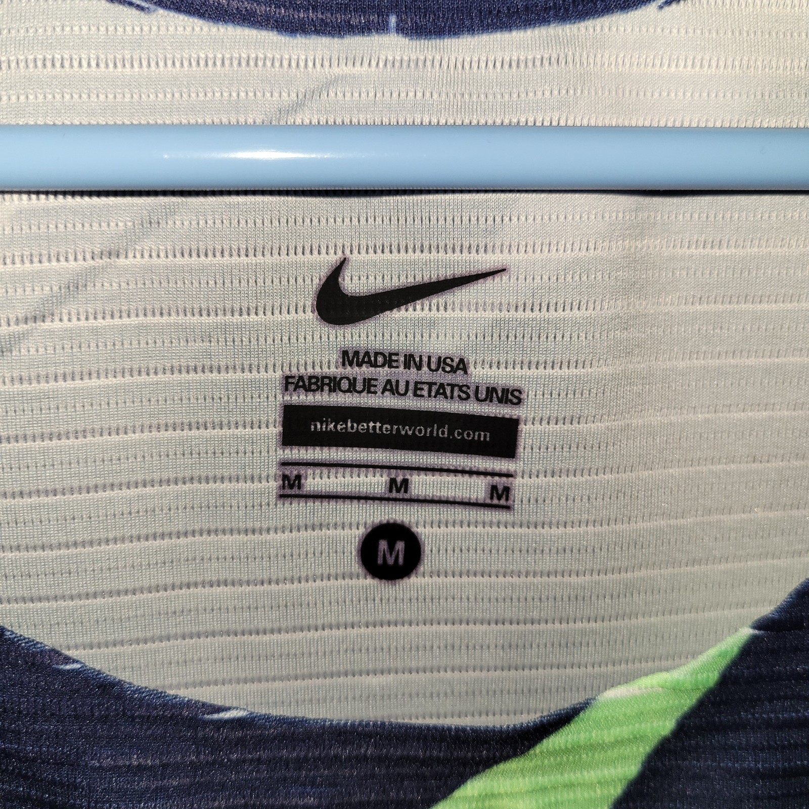 Nike Elite Pro Singlet Mens Marathon Blue And Green Rare Ci0799 XXX Size Medium gallery