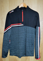 O’Neills Nevis 122 1/4 Ziip Black Grey With Red Piping Medium