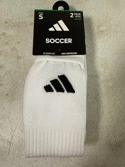 Adidas Rivalry Soccer 2.0 OTC Socks – 2 Pack, White/Black, S