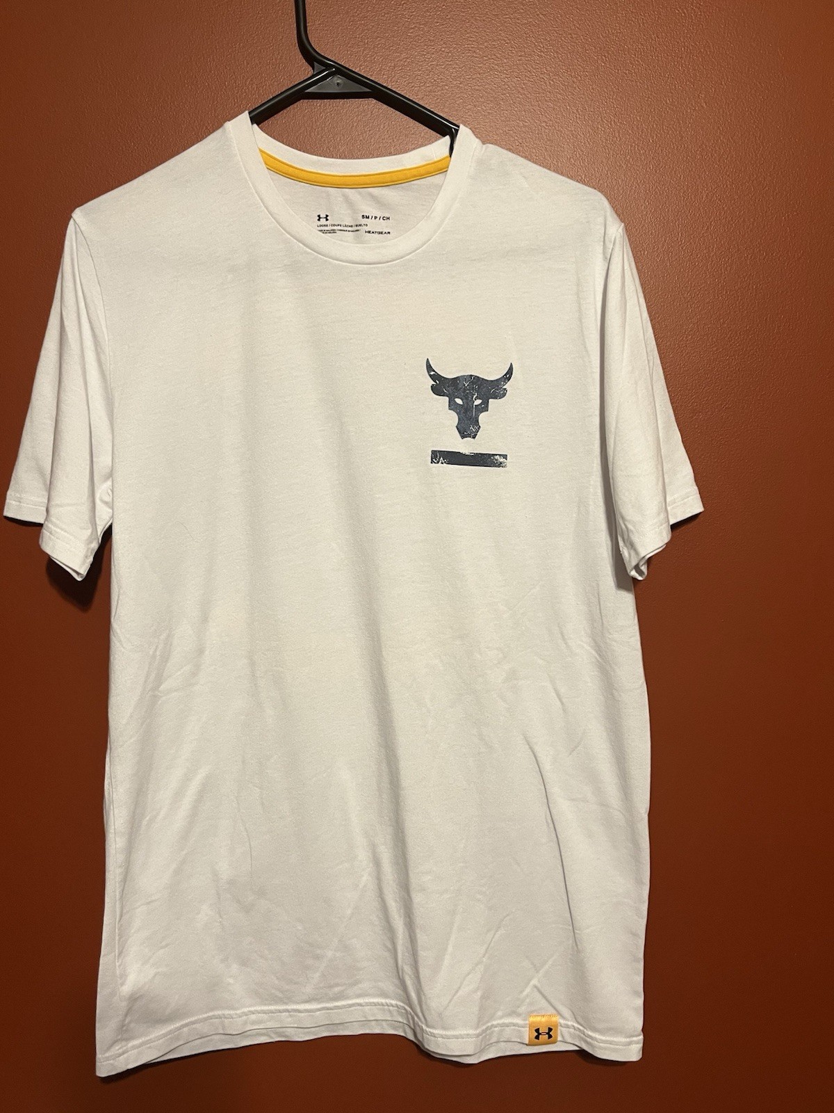 Under Armour Project Rock Blood Sweat Respect Shirt S Brahma Bull BSR WWE TKO gallery