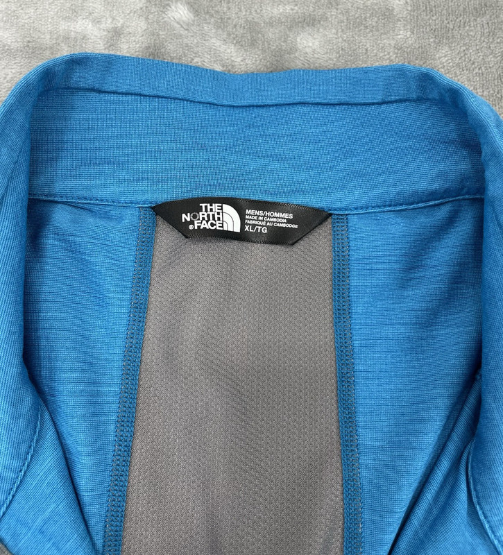 The North Face Pullover Shirt Men Blue 1/4 Zipper Flash Dry Stretch Lightweight gallery