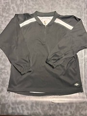 Easton Long Sleeve 1/4 Zip Baseball Warmup Pullover Mens Size XL Black