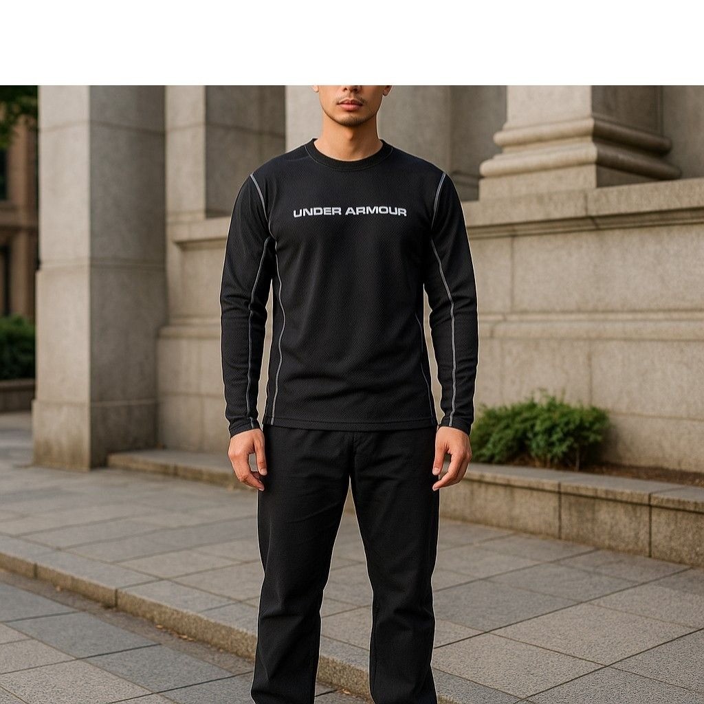 Under Armour Youth Size S Black Long Sleeve Shirt Athletic Top gallery
