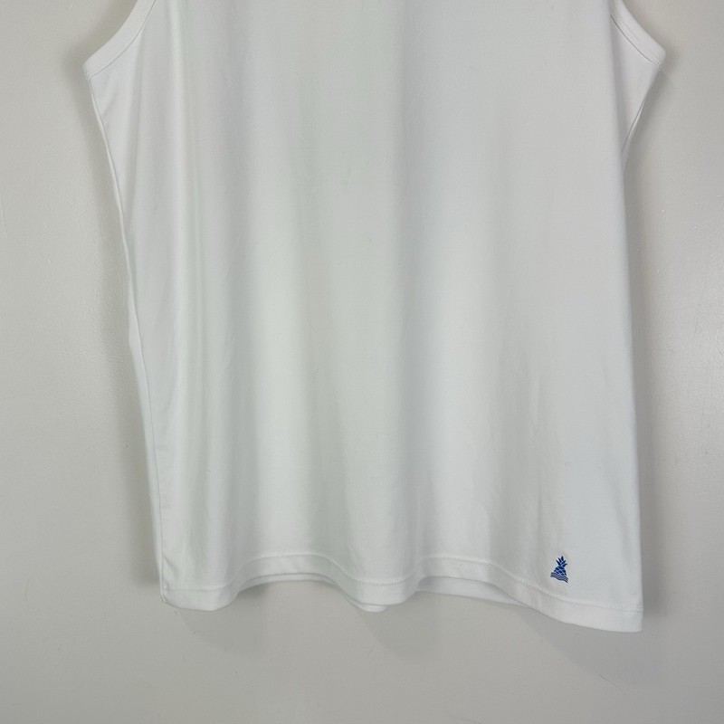 Chubbies Graphic Muscle Tank Retro Style Diamond Logo Size S White Coastal Beach gallery