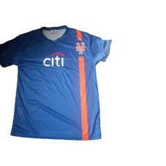 Mens BDA Sports Shirt Blue Orange Red Color Citi Size Large Jersey Comfort