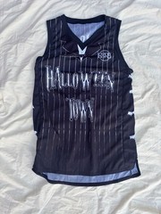 Living Dead Clothing Pumpkin King Halloween Jersey Medium Black Sleeveless