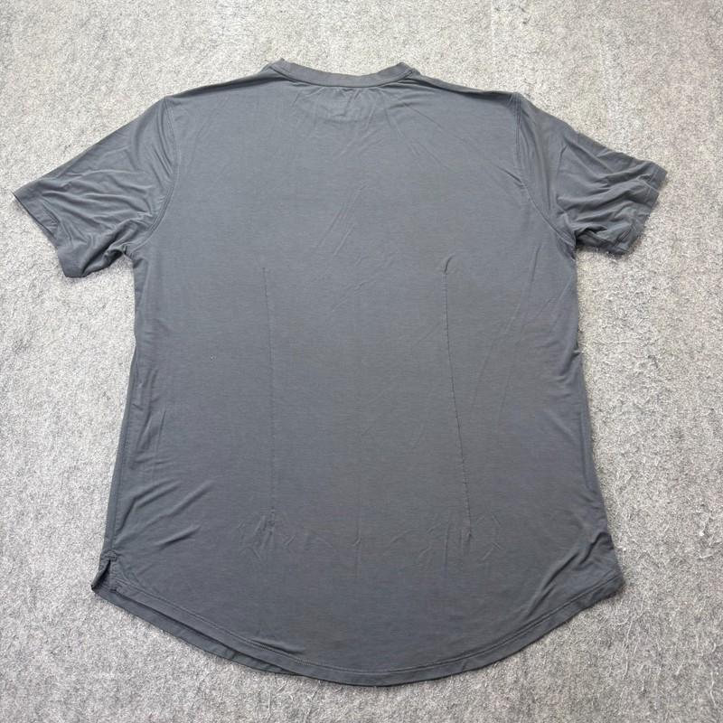 Jack Archer Anytime Tee Men L Gray Stretch Crew Short Sleeve Modal Curved Hem gallery