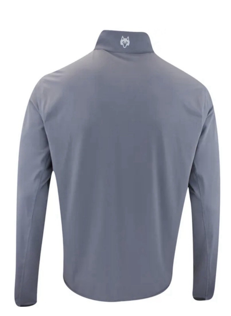 Greyson Men's M Stingray Gray Tate 1/4 Zip Mock Neck Long Sleeve Pullover Top gallery