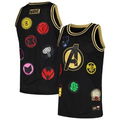 $100 NWT Marvel Men’s The Avengers 60th Anniversary Basketball Jersey Large
