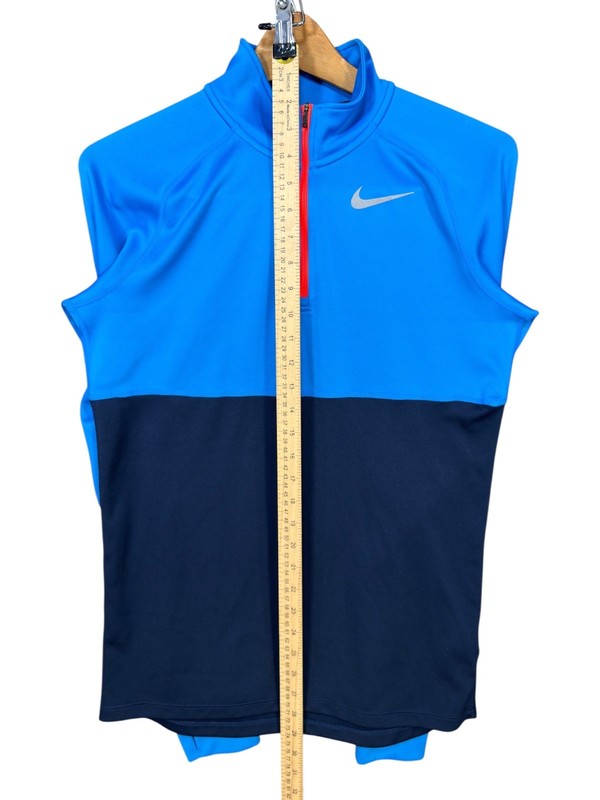 Nike Racer 1/4 Zip Pullover Mens Blue Lightweight Dri Fit Small Long Sleeve NWOT gallery